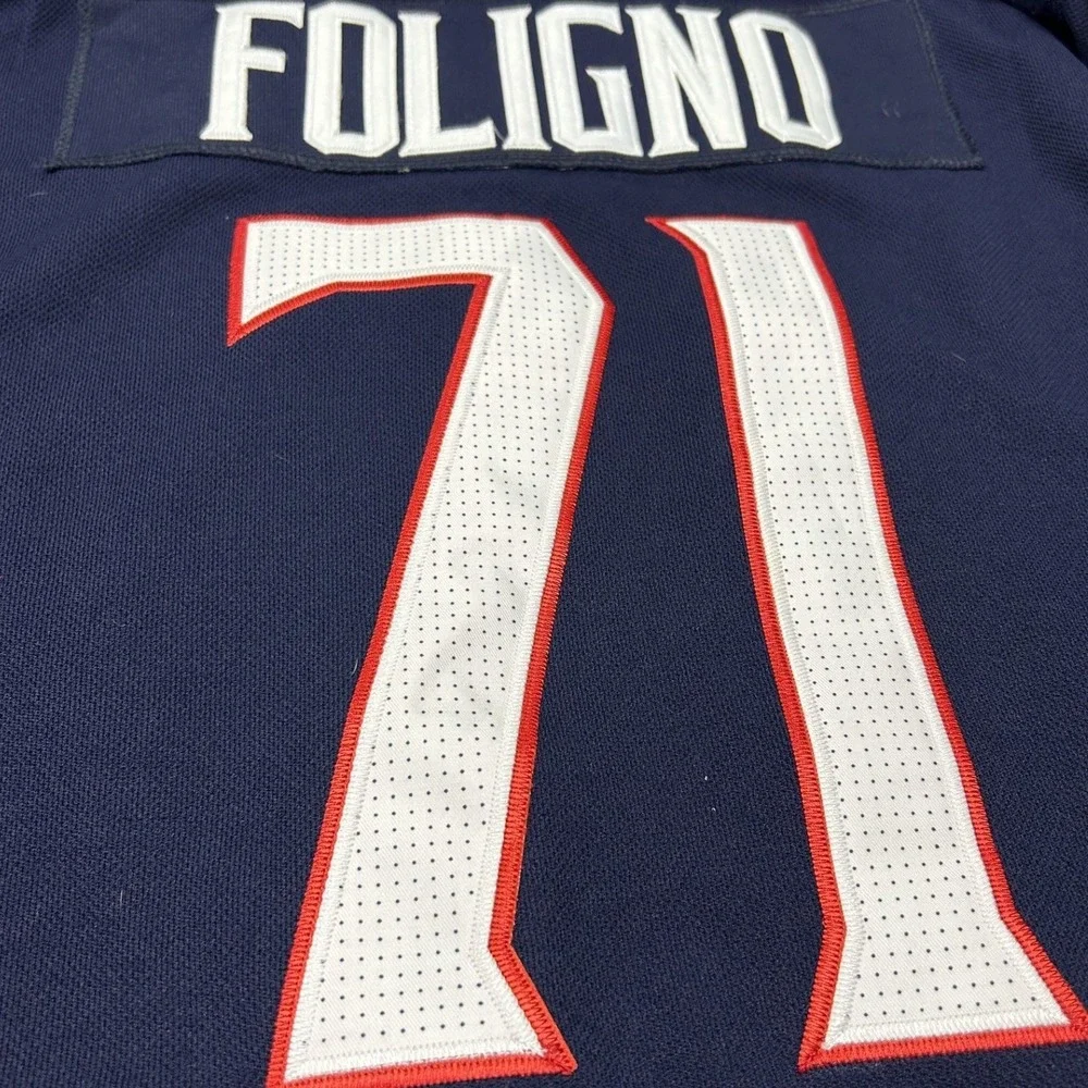 Adidas Hockey Jersey Mens 56 Blue Columbus Blue Jackets Foligno 71 Captain C